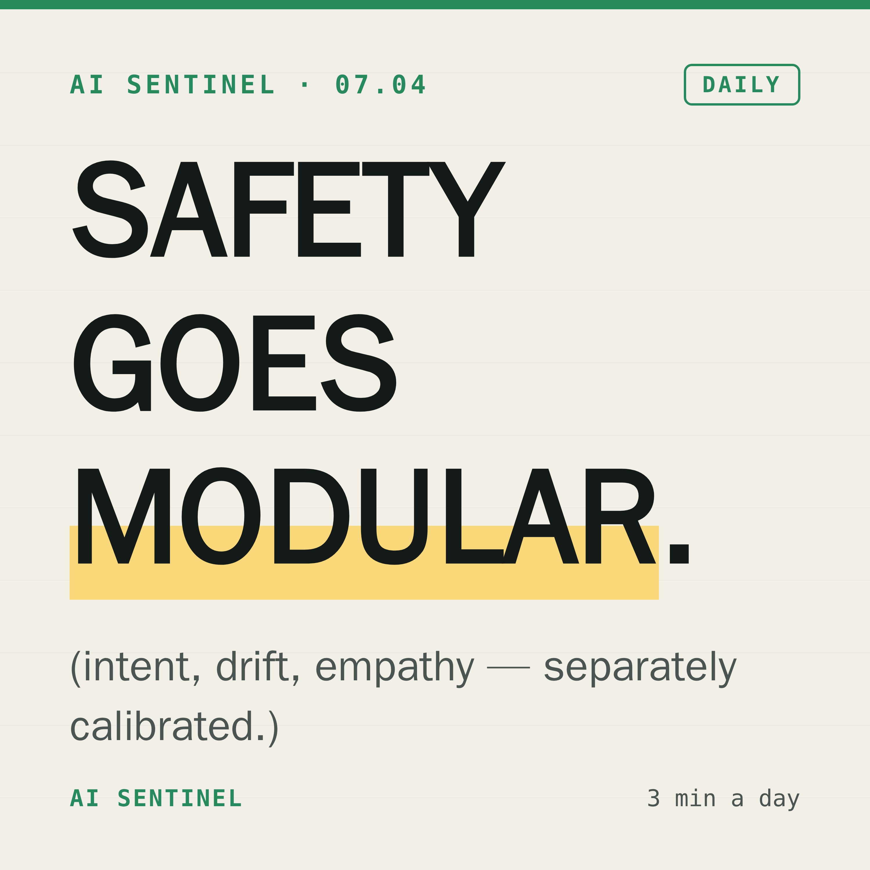 The Decomposition Age: AI Safety Modules, System Hardware, and Eroding Trust