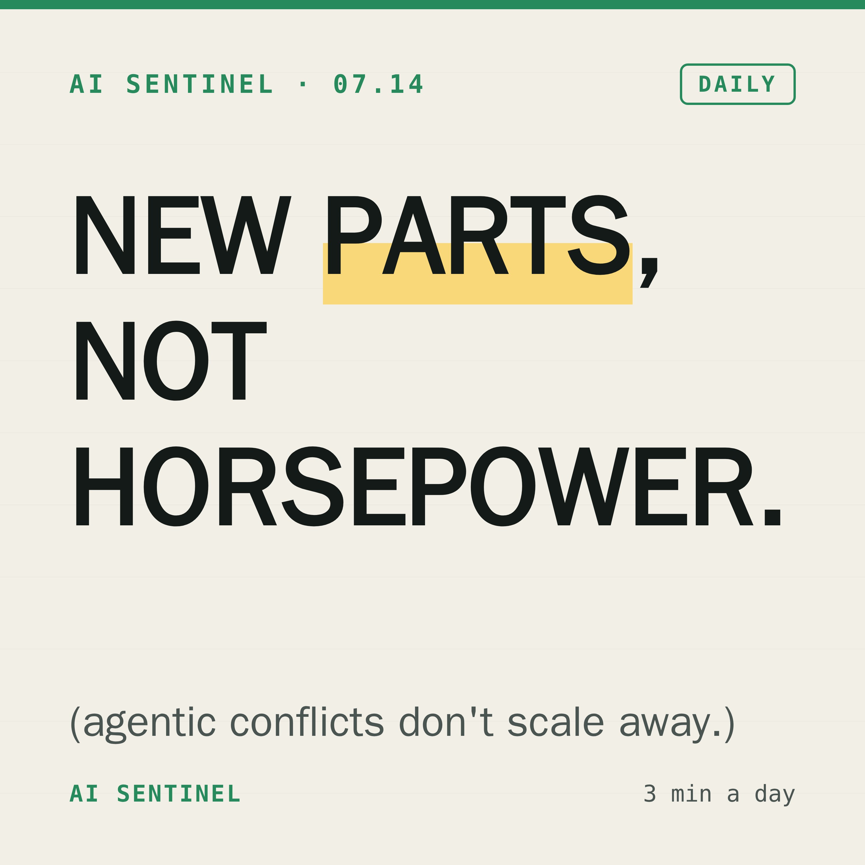 Agentic AI’s Structural Conflicts Demand New Primitives, Not Just Scale