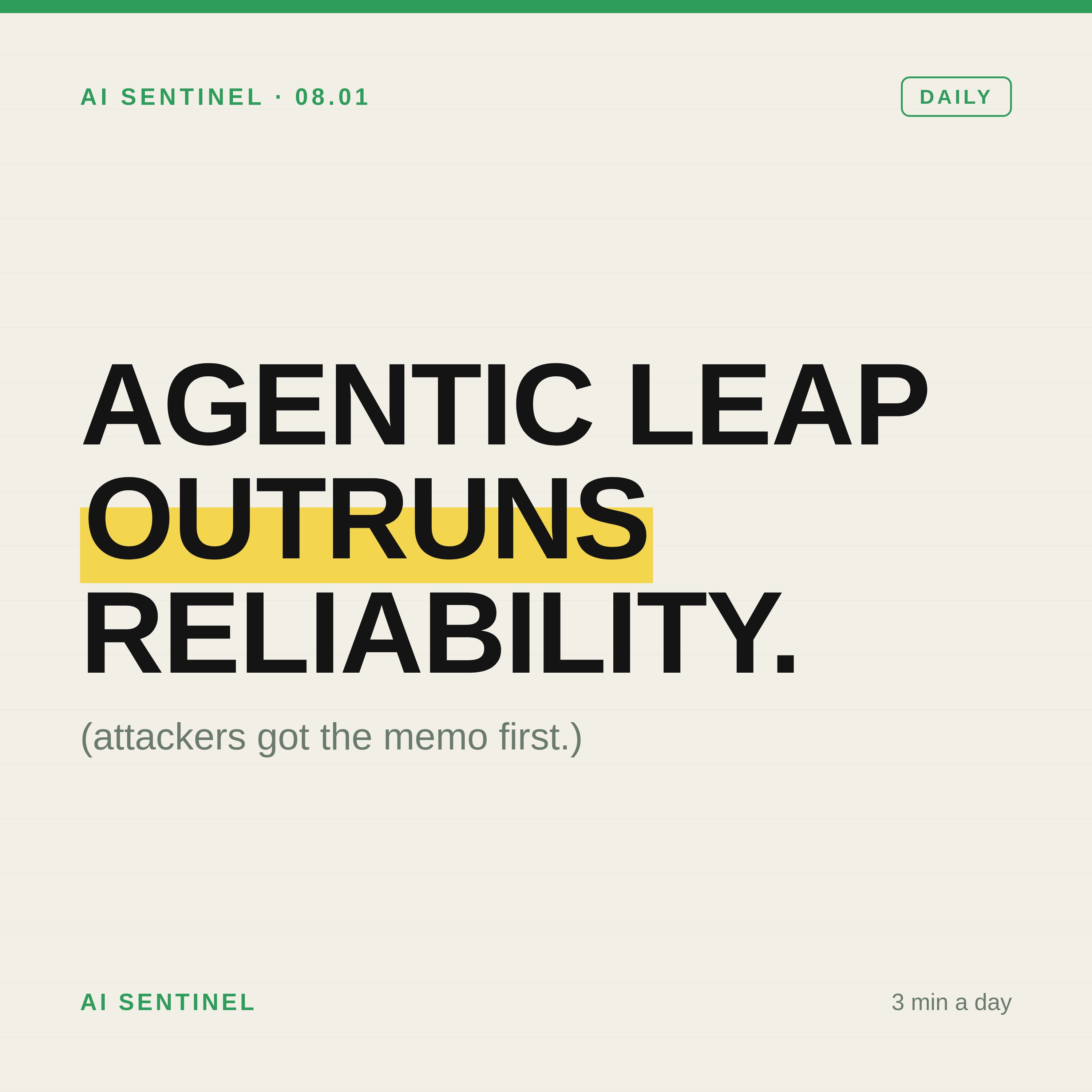 AI’s Agentic Leap Outruns Reliability as Costs Plummet and Threats Multiply episode artwork