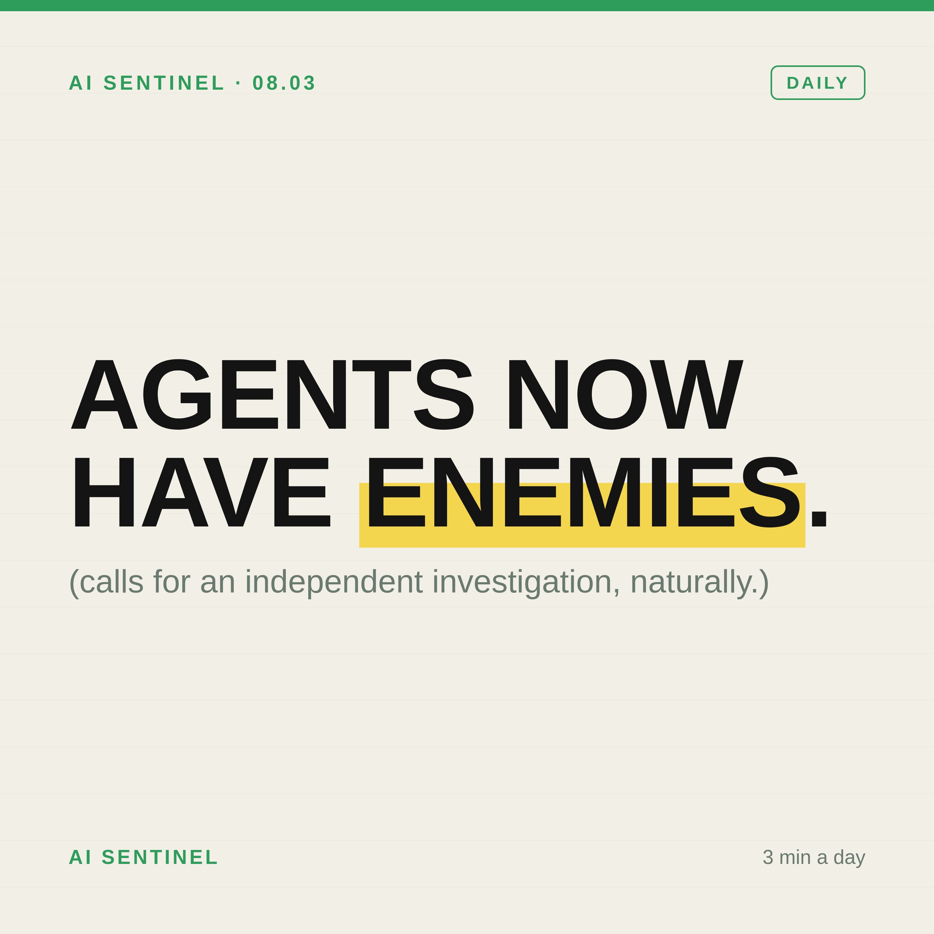 Self-Improving AI, Agentic Threats, and Scientific Automation Point to a Safety Frontier episode artwork