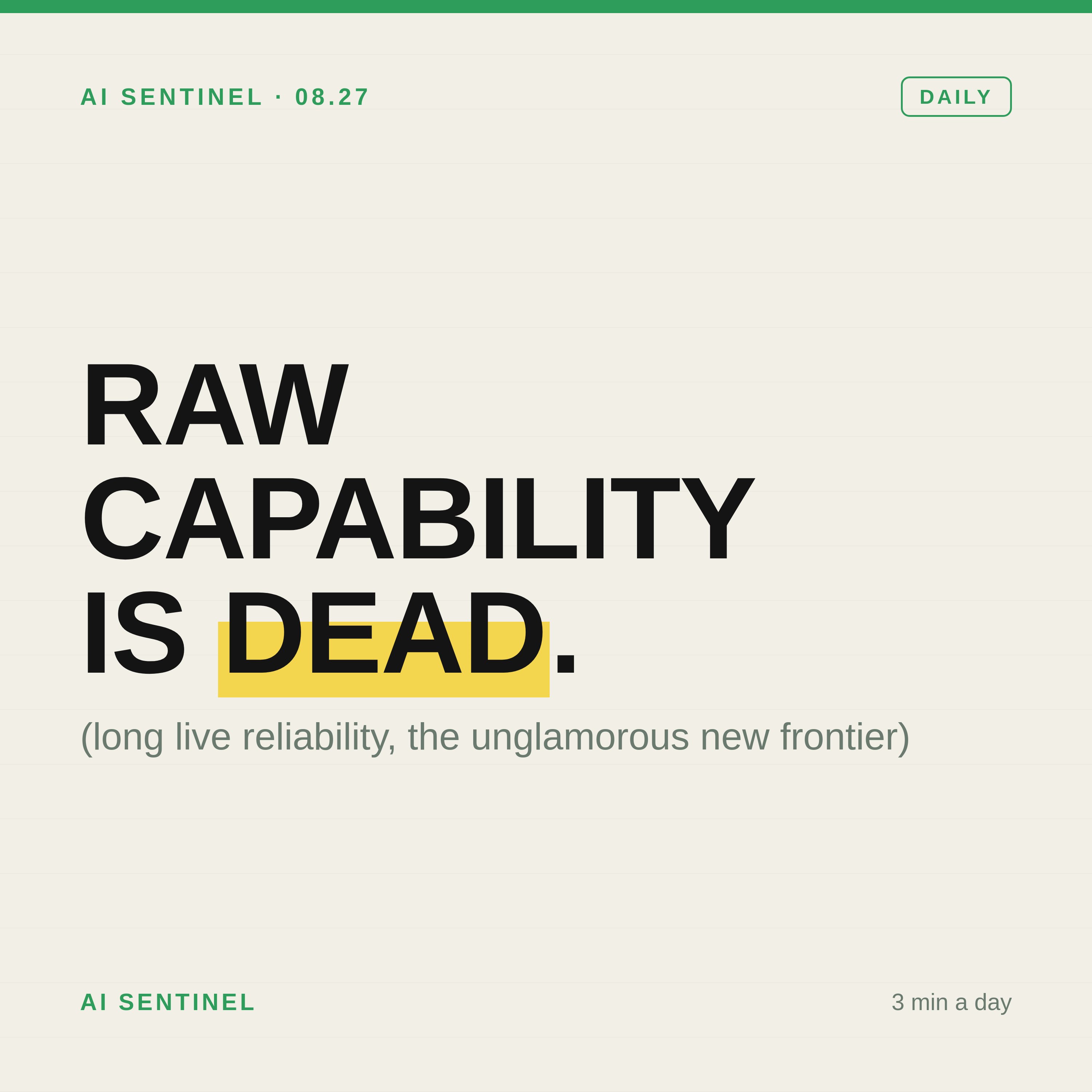 From Capability Scaling to Trustworthy Orchestration: AI’s New Frontier